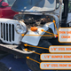 Image for article titled Man Crashes Flimsy Postal Jeep And Somehow Avoids Instant Death